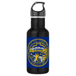 Agua Botella de la bandera del Estado de Nebraska
