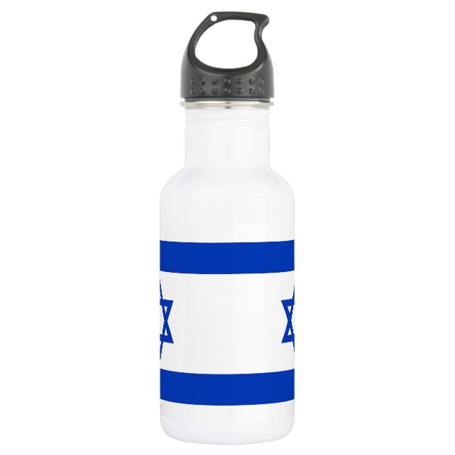 Agua Botella de la bandera israelí de la libertad (Anverso)