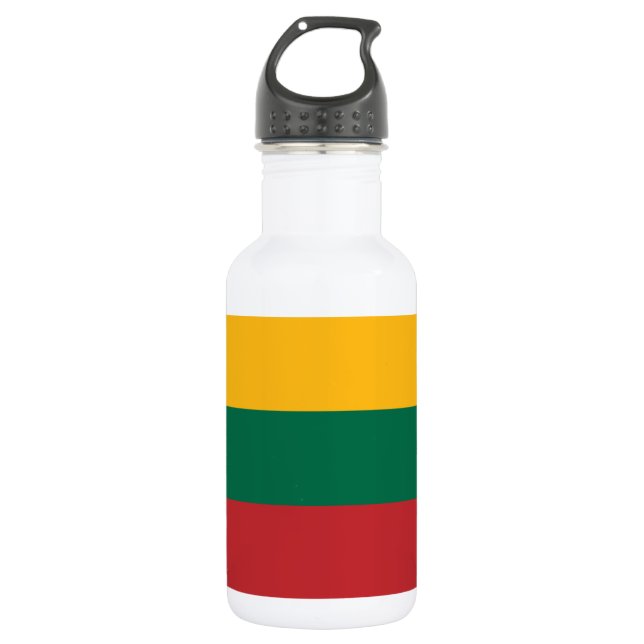 Agua Botella de la bandera lituana de libertad (Anverso)