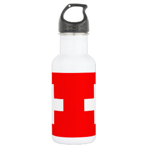 Agua Botella de la bandera suiza de la libertad