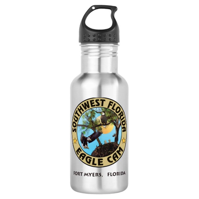 Agua Botella de la bebida de la leva de SWFL Eagle (Anverso)