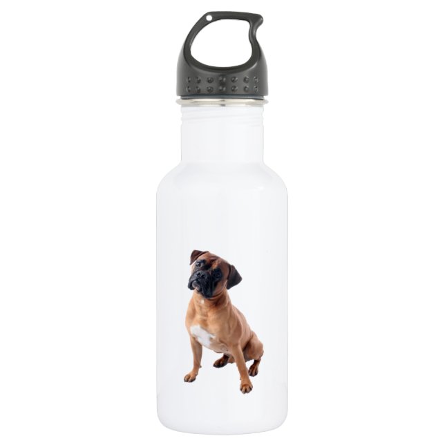 Agua Botella de la bebida del perro del boxeador (Anverso)