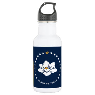 Agua Botella de la Libertad de la Bandera de Mississipp