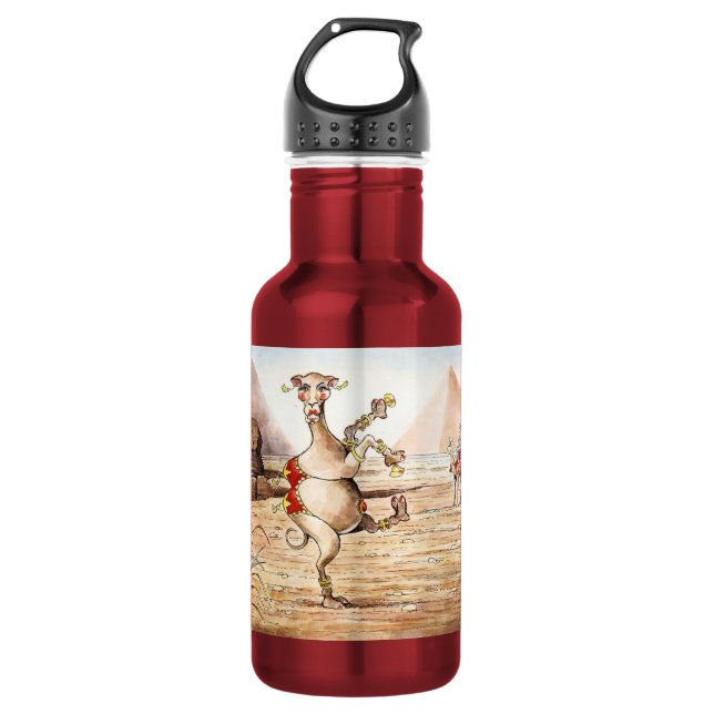 Agua Botella de la libertad de la danza del camello (Anverso)