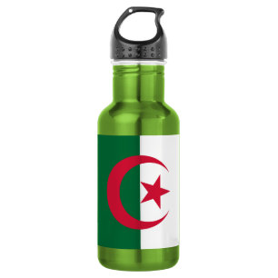 Agua Botella de libertad con bandera de Argelia