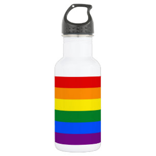 Agua Botella de libertad de la bandera arco iris LGBT