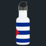 Agua Botella de Libertad de la Bandera Cubana<br><div class="desc">¡Muestra tu orgullo cubano de ir con nuestra botella Liberty con la vibrante bandera de Cuba! Diseñada tanto para el estilo como para la funcionalidad, esta botella Liberty es más que un simple contenedor de bebidas; es una celebración de la rica herencia cultural de Cuba. El audaz diseño de la...</div>