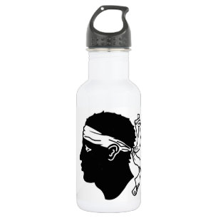 Agua Botella de libertad de la bandera de Córcega