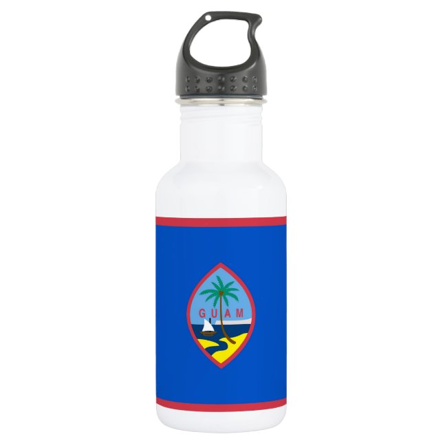 Agua Botella de libertad de la bandera de Guam (Anverso)