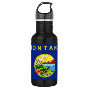 Agua Botella de libertad de la bandera del estado de Mo
