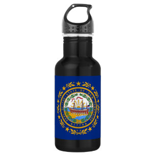 Agua Botella de libertad de la bandera del estado de Nu