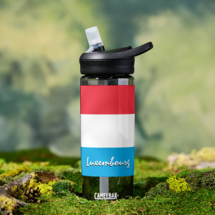 Agua Botella de Luxemburgo, bandera patriótica de Luxem