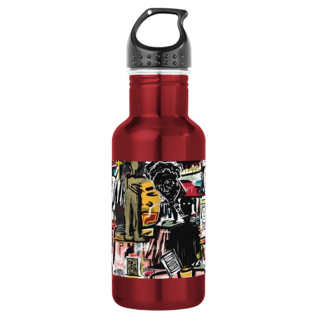 Agua botella de modelo 3D (Anverso)