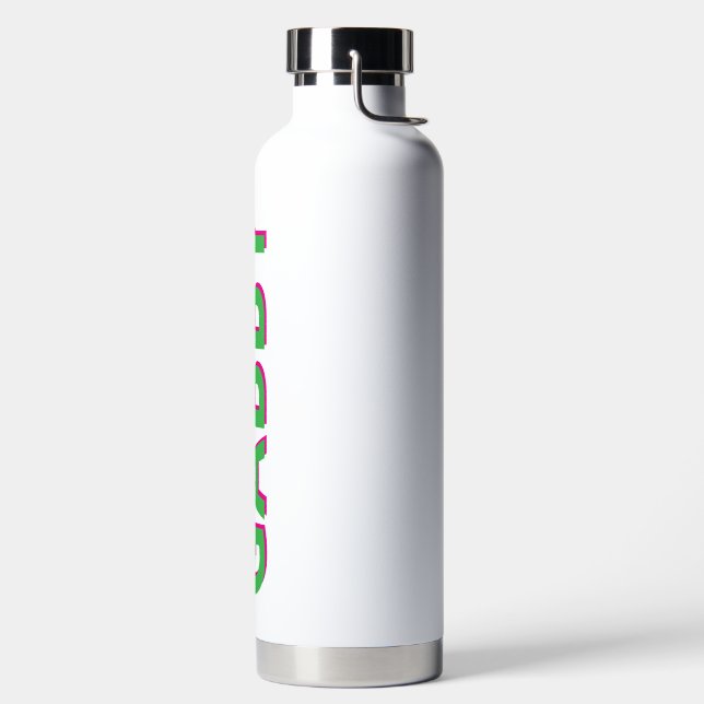 Agua botella de nombre personalizado - Cumpleaños perso (Izquierda)