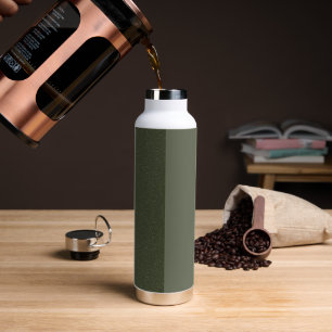 Agua Botella de Personalizado verde de dos tonos Moss