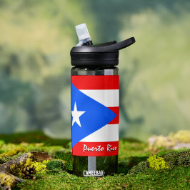 Agua Botella de Puerto Rico, bandera patriótica de Puer