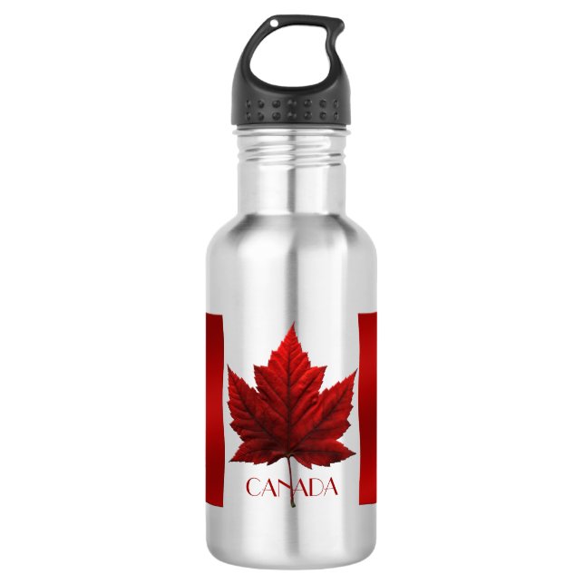 Agua Botella de recuerdo de la bandera de Canadá (Anverso)