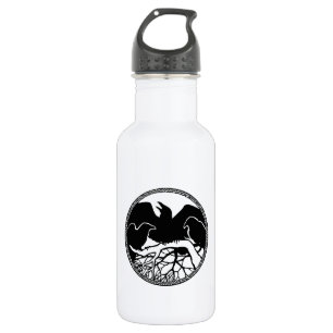 Agua Botella del deporte del arte del cuervo de Guay