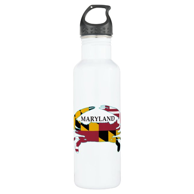 Agua Botella del deporte del cangrejo de la bandera de (Anverso)