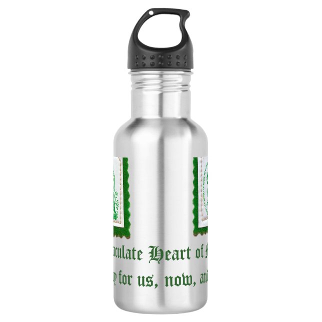 Agua Botella escapular verde de la libertad (Anverso)