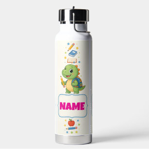 Agua Botella Personalizada de Dinosaurio para Niños par