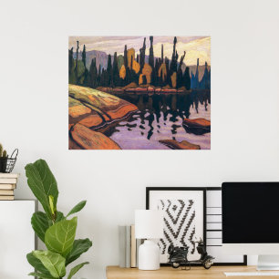 Agua Brillante Lawren Harris Póster