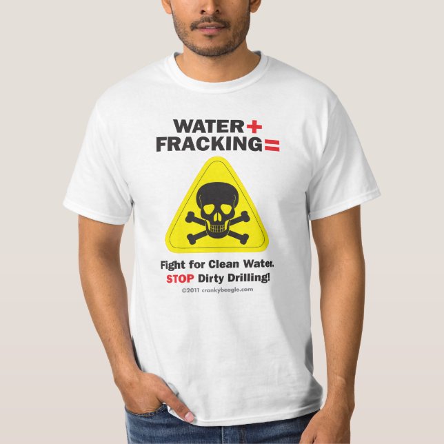Agua + Camiseta 2 de Fracking (Anverso)