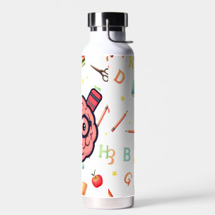 Agua Cerebro personalizado de vuelta a la botella de ag