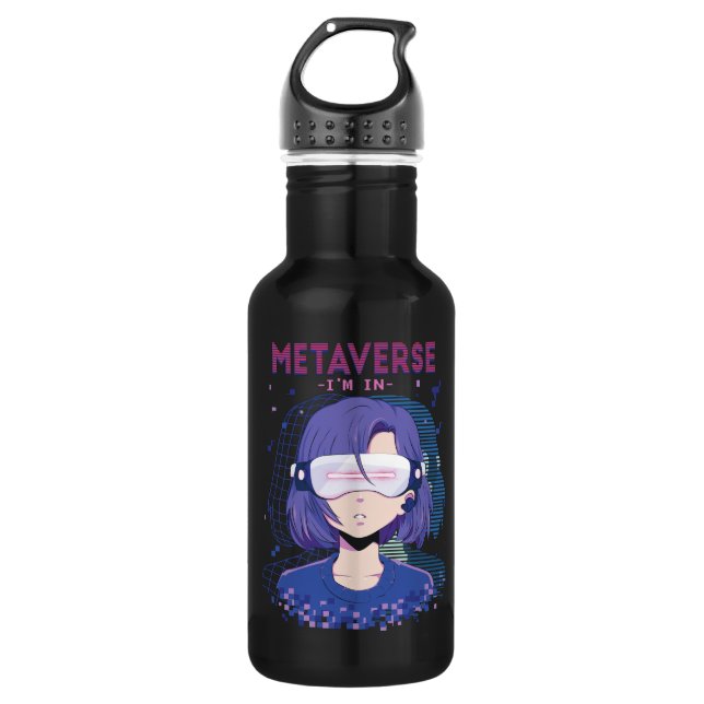 Agua Chica anime gafas de realidad virtual botella de a (Anverso)