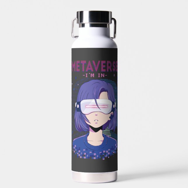 Agua Chica de anime gafas de realidad virtual Botella d (Delantero)