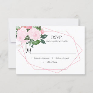 Agua color rosa Roses verde Geométrica RSVP