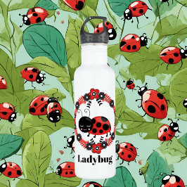 Agua Cuidados chicas ladybug agregar nombre botella de 