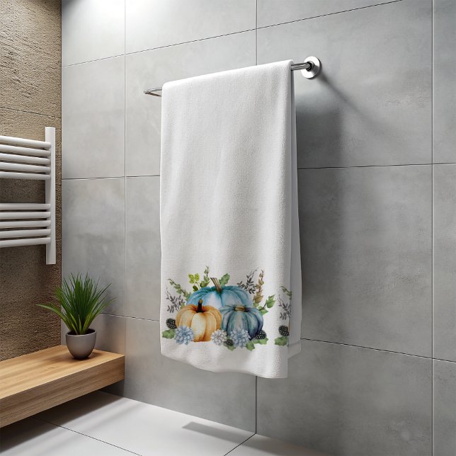 Agua de calabaza de otoño azul Pintura a la acuare (Subido por el creador)