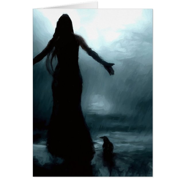 agua de lluvia morrigan del cuervo del cuervo de (Frente)