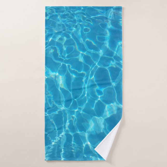 Agua de Piscina Azul Celeste Cristalina (Toalla de baño)