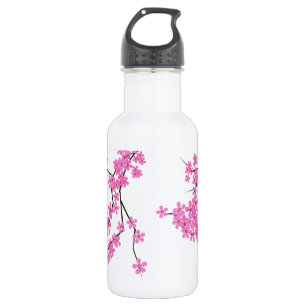 Agua Diseño Flor de Cerezo Botella de Viaje Grande