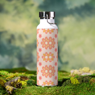 Agua Elegante Botella de Acero Inoxidable con Patrón Ge