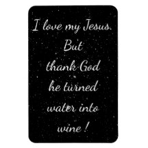 Agua en imán de vino