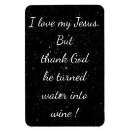 Agua en imán de vino