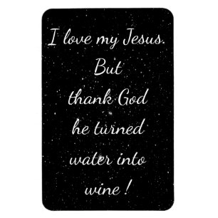 Agua en imán de vino