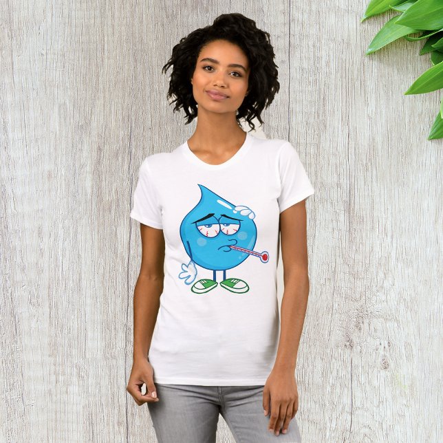 Agua enferma cae camiseta de mujeres (Subido por el creador)