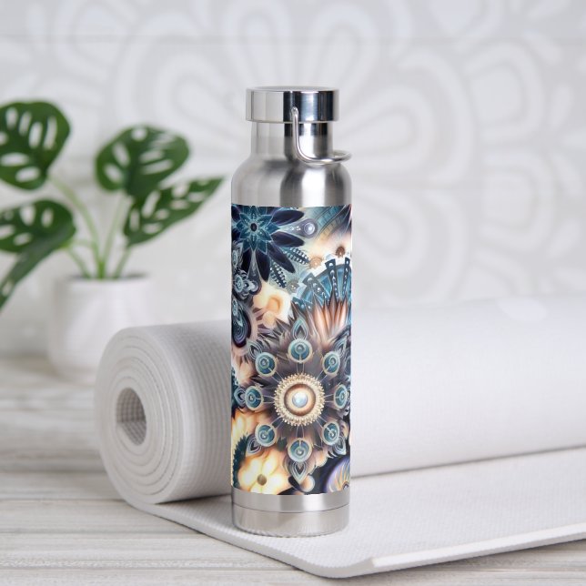 Agua Equipo de yoga personalizado aislado con botella d (Yoga)