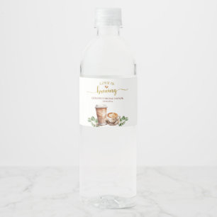 Agua Etiqueta de Botella para Desayuno de Boda Coffee L