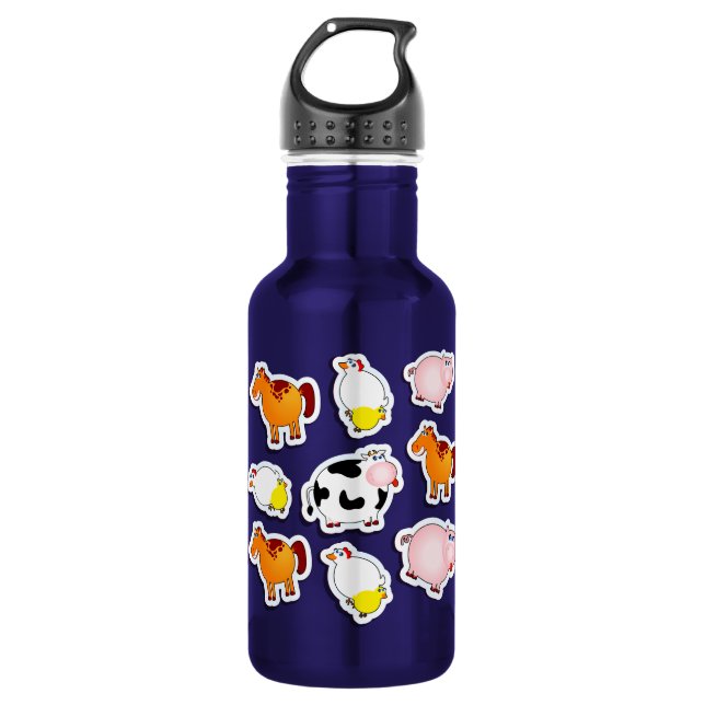 Agua Felices antecedentes de granja, botella (Anverso)