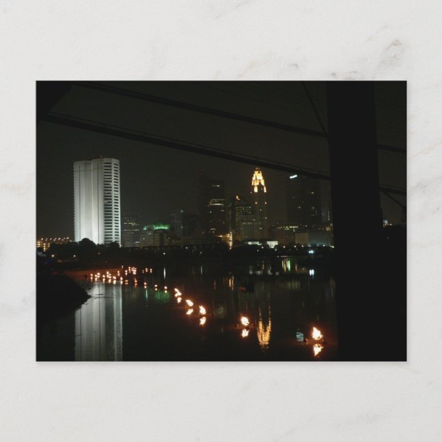 Agua/Fuego, Columbus, postal Ohio (Anverso)