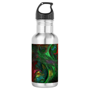Agua Génesis Green Resumen Botella de Arte