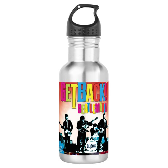 Agua GetBack!® Beatlemania Poster oficial Botella de ag (Anverso)