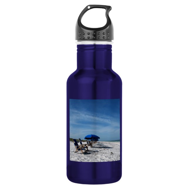Agua Hermosa botella de Blue Beach (Anverso)