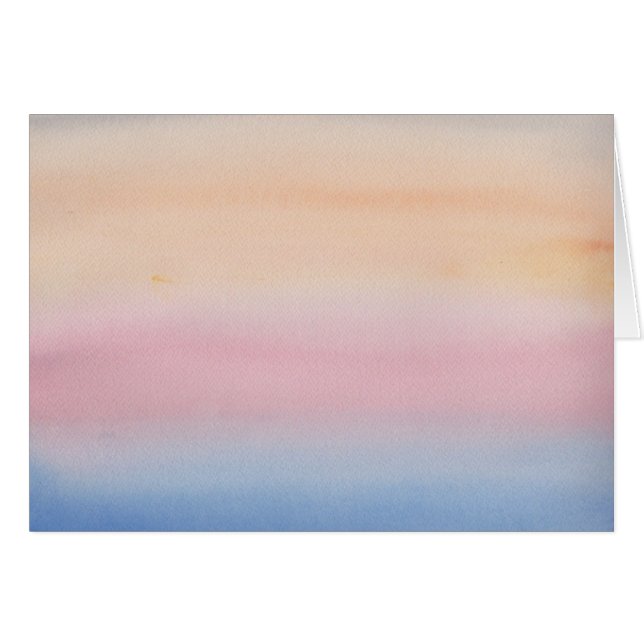 Agua impresionista del cielo del Pastel (Anverso (Horizontal))