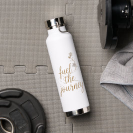 Agua Impulsa el viaje – Botella de viaje floral blanca 